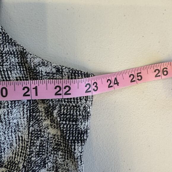 MM Lafleur Midi Sheath Dress Womens Size 3X Black White Print Office Career - Picture 6 of 7